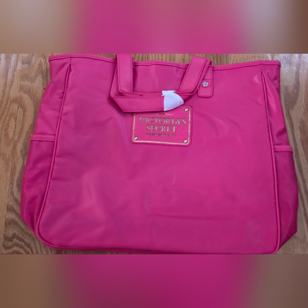 Victoria Secret hot pink handbag tote bag "Love the sexiest on Earth"